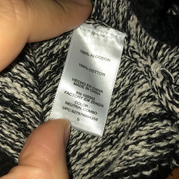 🌻Daisy Fuentes Tri-Color Cotton Sweater - Small - Picture 6 of 7